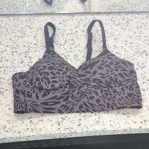 Adore Me Black and Gray Animal Print Bralette